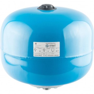 Гидроаккумулятор STOUT 24л, для водоснабжения синий (STW-0001-000024)