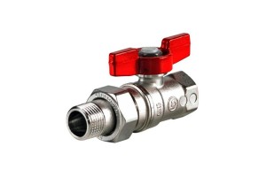 Кран шаровой с американкой 1" м/ш, баб. полный проход R859X327 GIACOMINI