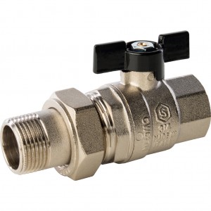 Кран шаровой с американкой 1/2" м/ш баб. STOUT (SVB-0007-000015)
