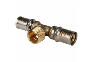 Тройник-ПРЕСС 20х3/4 НР STOUT (АРЕ) (SFP-0008-203420)
