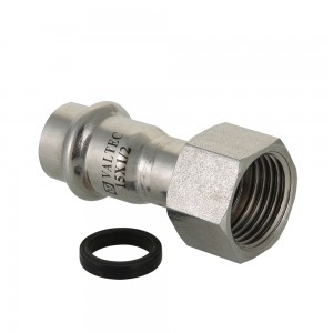 Соединитель с накидной гайкой VALTEC нерж. сталь ВР 22х3/4" (VTi.908.I.002205)